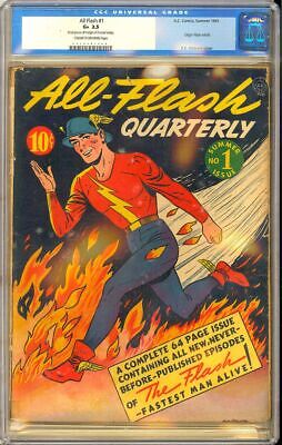 All Flash 1 Classic Golden Age First Issue DC Superhero Comic 1941 CGC 25