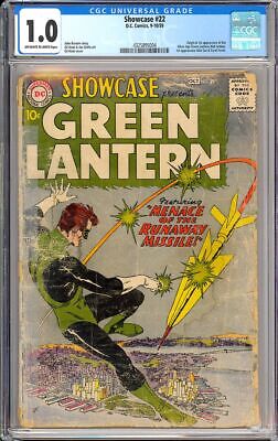 Showcase 22 Origin  1st App Green Lantern Hal Jordan DC Comic 1959 CGC 10