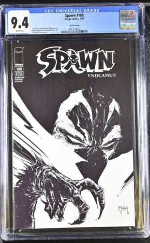 SPAWN 189 CGC 94 NM TODD McFARLANE SKETCH VARIANT 2009 1ST PRINT RARE GRAIL