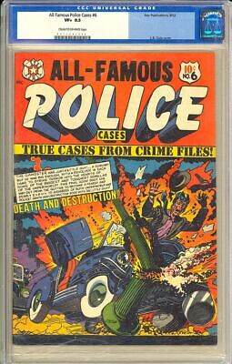All Famous Police Cases 6 High Grade L B Cole Cover Art Star 1952 CGC 85