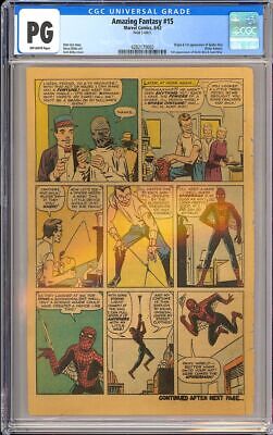 Amazing Fantasy 15 Origin  1st App SpiderMan Stan Lee Marvel 1962 CGC PG 3