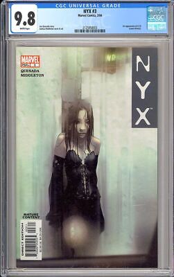 NYX 3 High Grade 1st App X23 Laura Kinney Modern Marvel Comic 2004 CGC 98