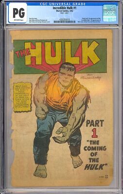 Incredible Hulk 1 Origin  1st App Silver Age Vintage Marvel 1962 CGC PG 1