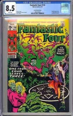 Fantastic Four 110 Green Printing Error Annihilus Marvel Comic 1971 CGC 85