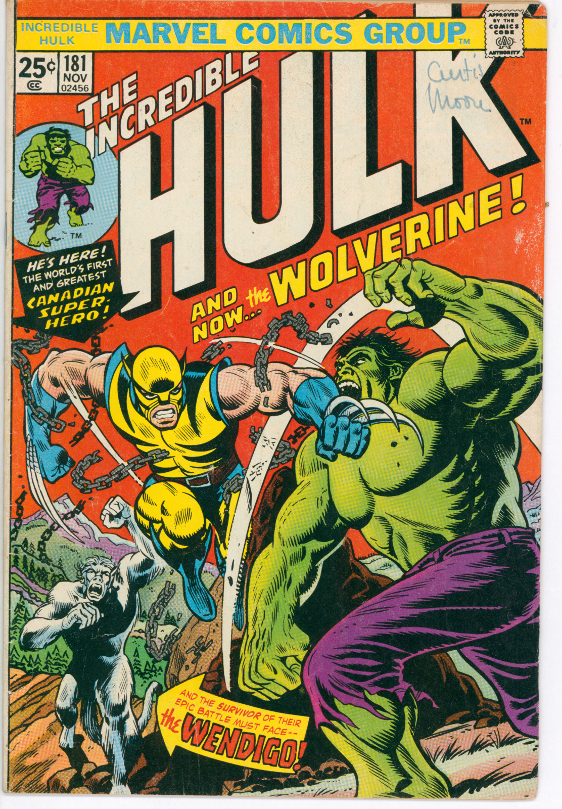 Incredible Hulk 181 1974 Marvel First Full Appearance of Wolverine