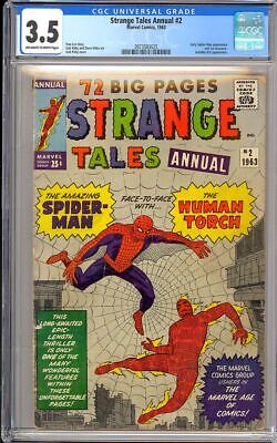 Strange Tales Annual 2 Early SpiderMan Silver Age Marvel Comic 1963 CGC 35