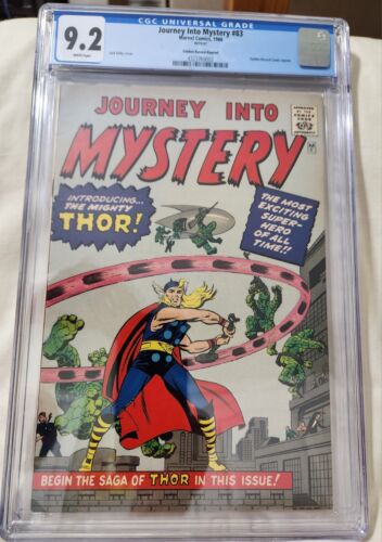 Journey Into Mystery 83 CGC 92  Marvel Golden Records Reprint WHITE PAGES