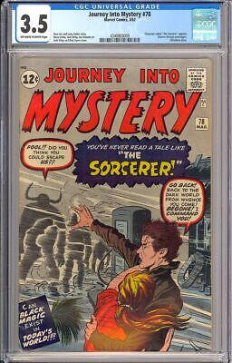 Journey into Mystery 78 Doctor Strange Prototype Marvel Comic 1962 CGC 35