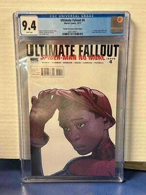 ULTIMATE FALLOUT 4 2nd PRINTING CGC 94 1st MILES MORALES SPIDERMAN PICHELLI