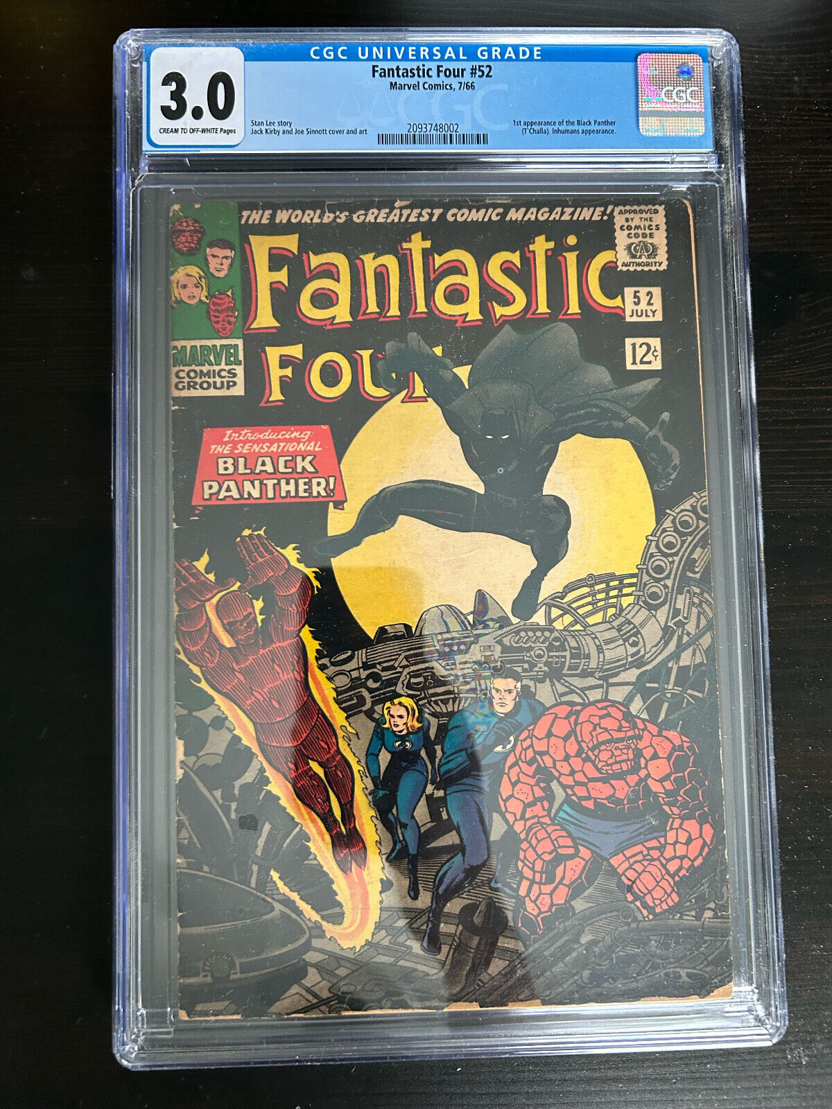 1966 FANTASTIC FOUR 52 1ST Appearance BLACK PANTHER TChalla MARVEL CGC 30