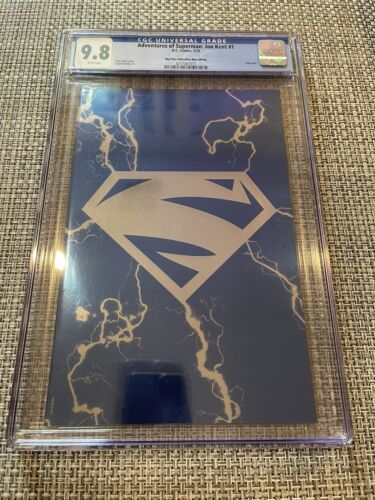 Adventures of Superman Jon Kent 1 2023 DC Blue Foil Virgin Variant CGC 98