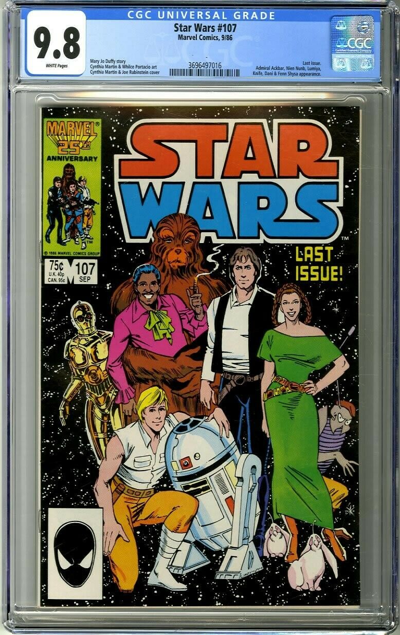 Star Wars 107 1986 CGC 98 White Pages Last issue