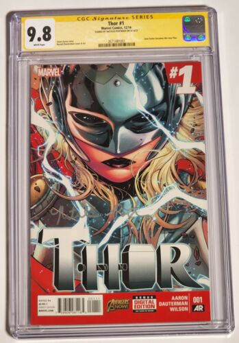 THOR 1 SIGNED by NATALIE PORTMAN 1ST JANE FOSTER AS THOR 1ST PRINT CGC 98 SS