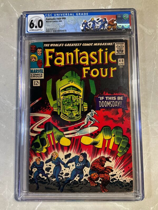 Fantastic Four 49 1966 Marvel 1st Galactus Silver Surfer on cover CGC 60 