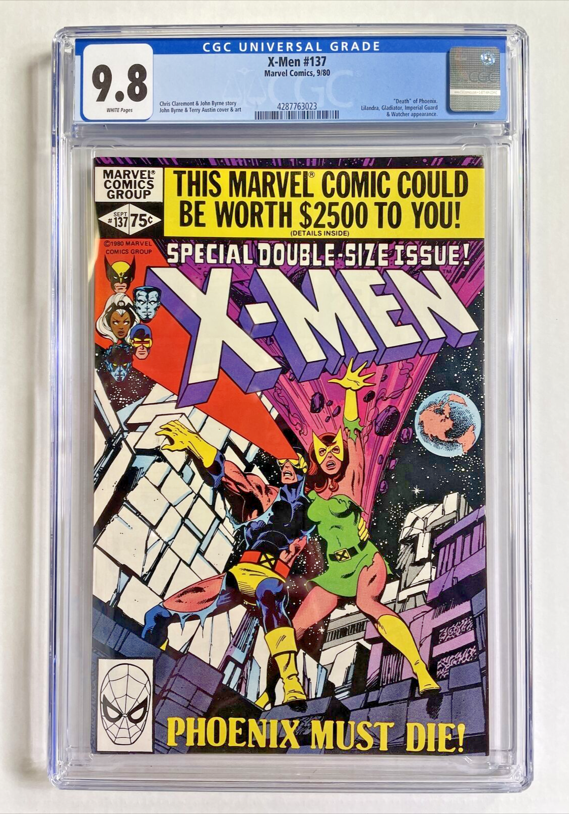 XMen 137 CGC 98 NMM Marvel Comics 1980 Death Phoenix Double Size Issue
