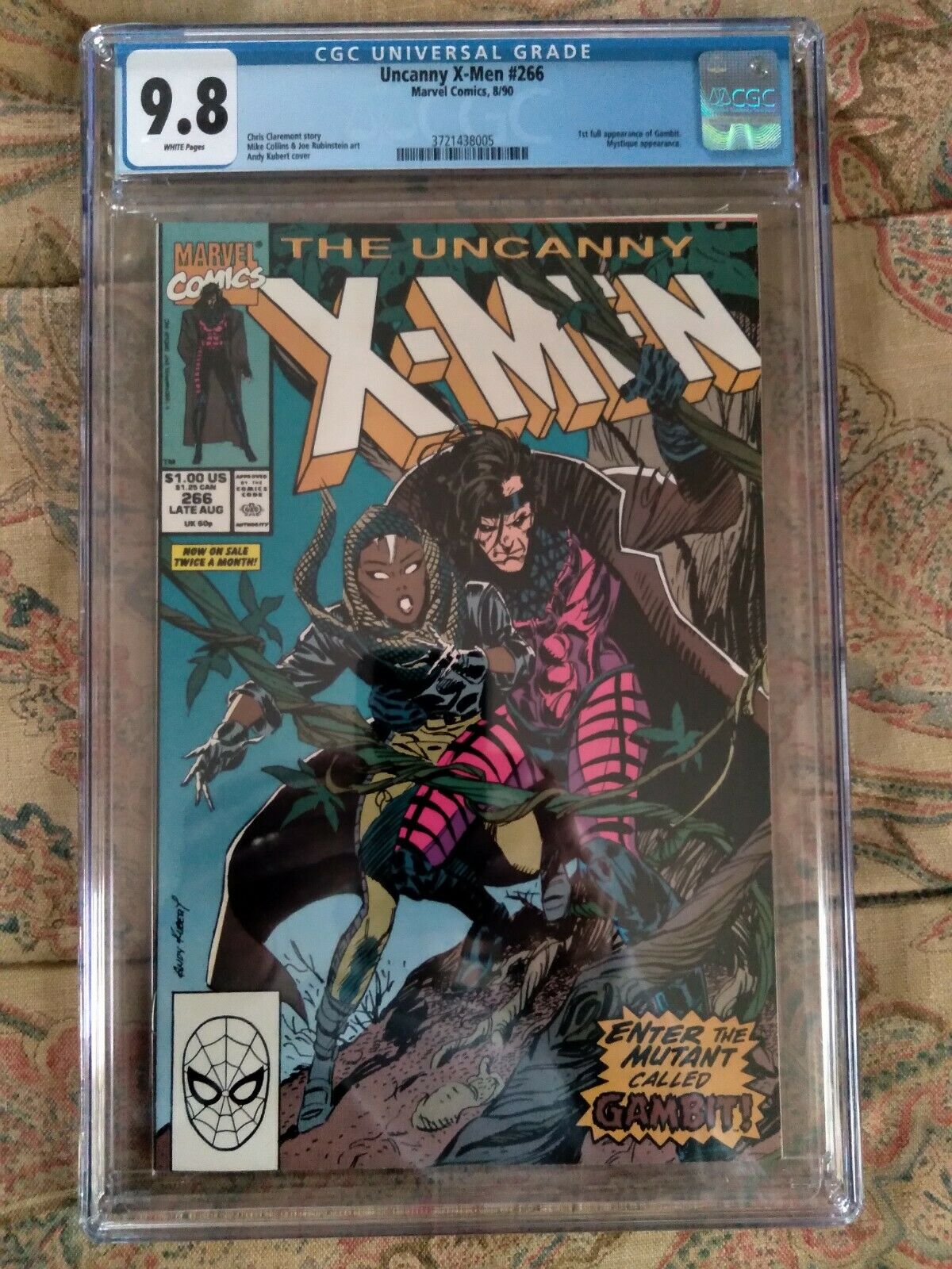 Uncanny Xmen 266 CGC 98 First Full Gambit