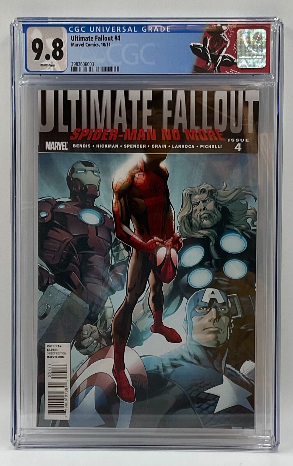 Ultimate Fallout 4 Marvel Comics 2011 1st Appearance of New SpiderMan CGC 98