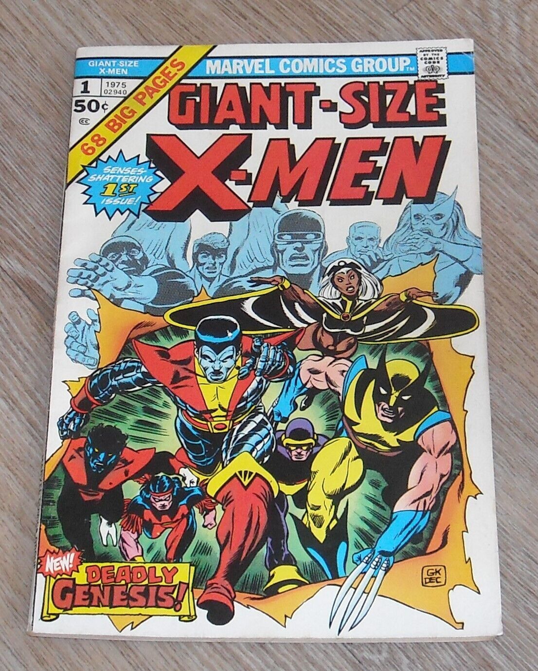 GIANTSIZE XMEN  1 MARVEL COMICS 1975 NIGHTCRAWLER COLOSSUS STORM THUNDERBIRD