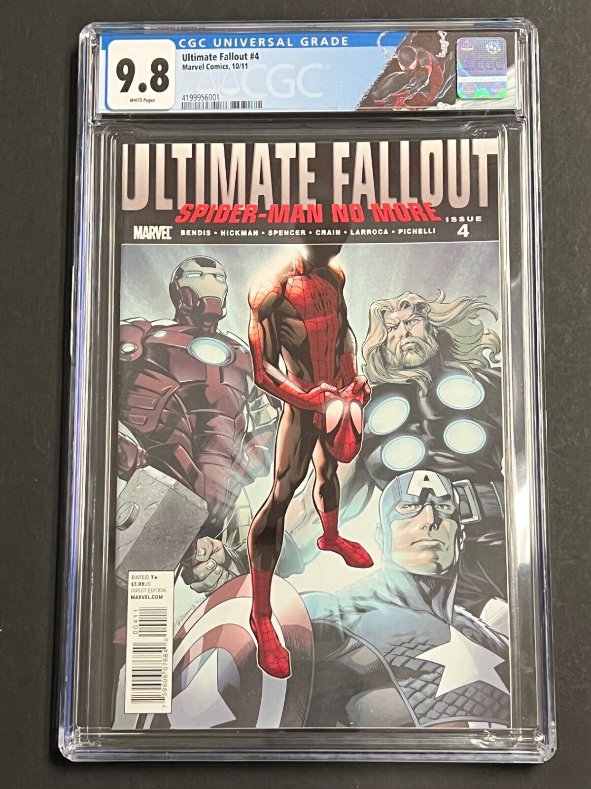 Ultimate Fallout 4 Marvel Comics 2011 CGC 98 WHITE Pages
