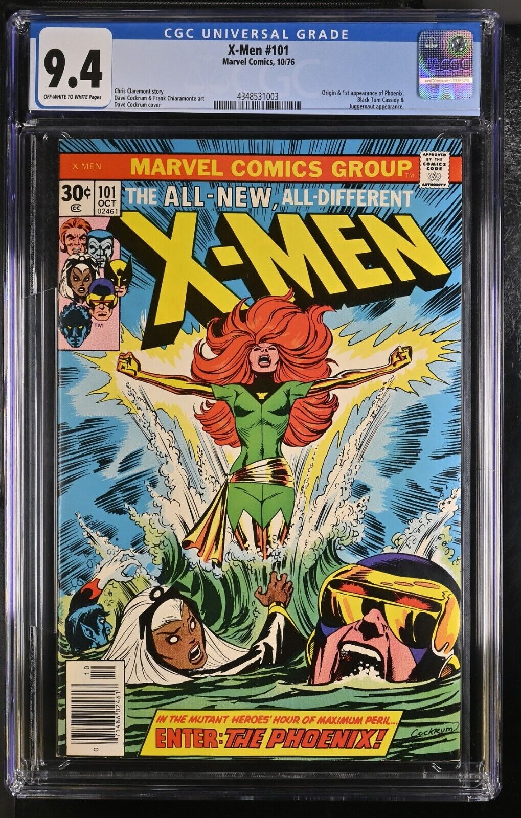 XMEN 101 CGC 94 OWW 1976 KEY 1ST APPEARANCE OF PHOENIX