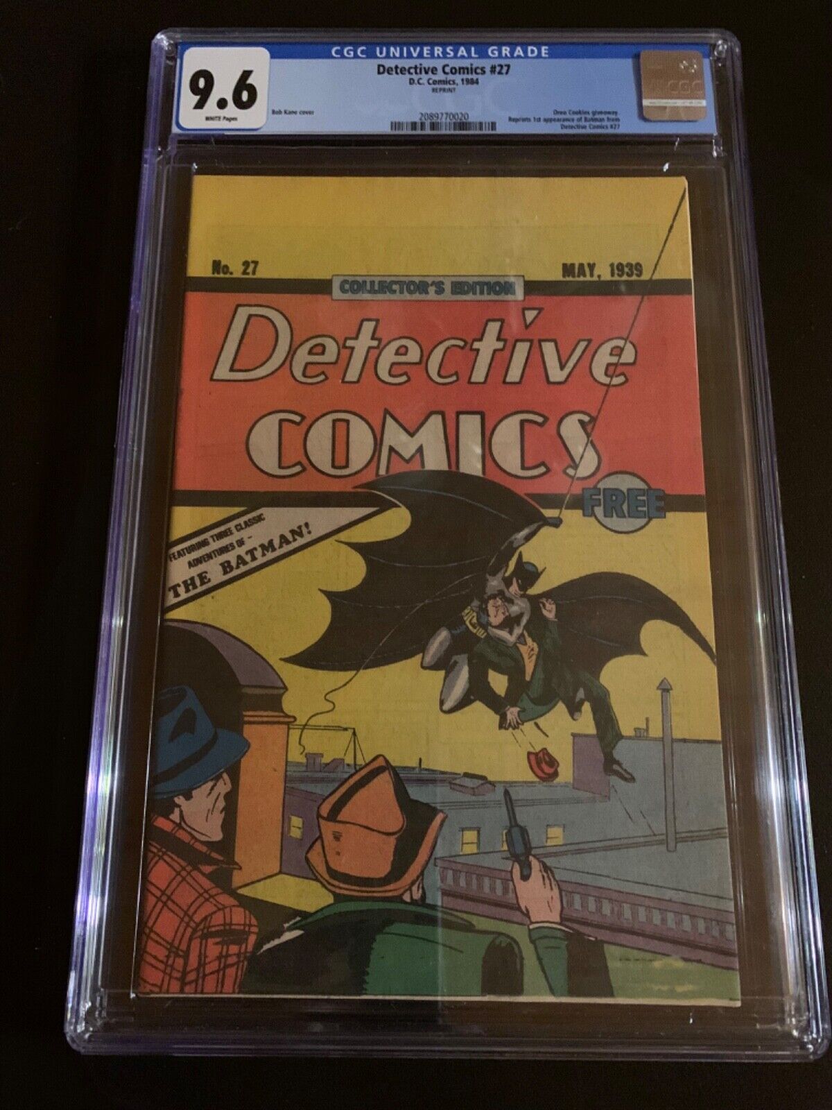 Detective Comics 27 1st Collectors Edition reprint 1984 cgc graded 96