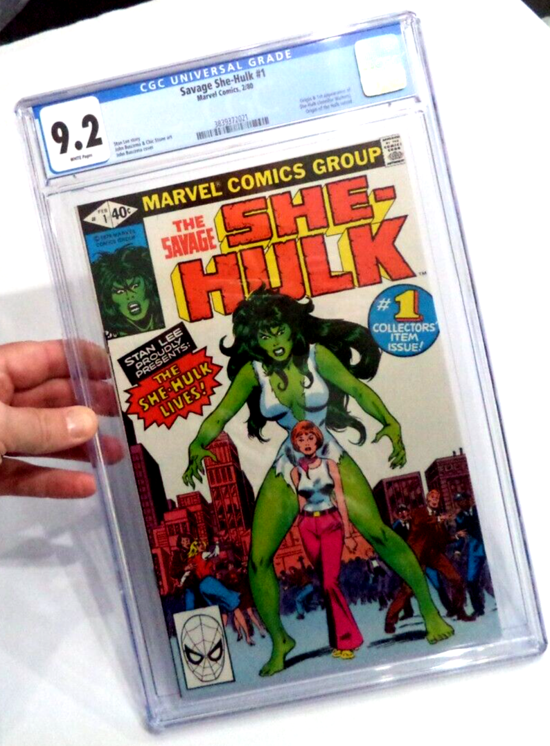 SAVAGE SHE HULK 1 GRADED 92 CGC WHITE 1ST APP WALTERS KEY MARVEL COMIC BOOK