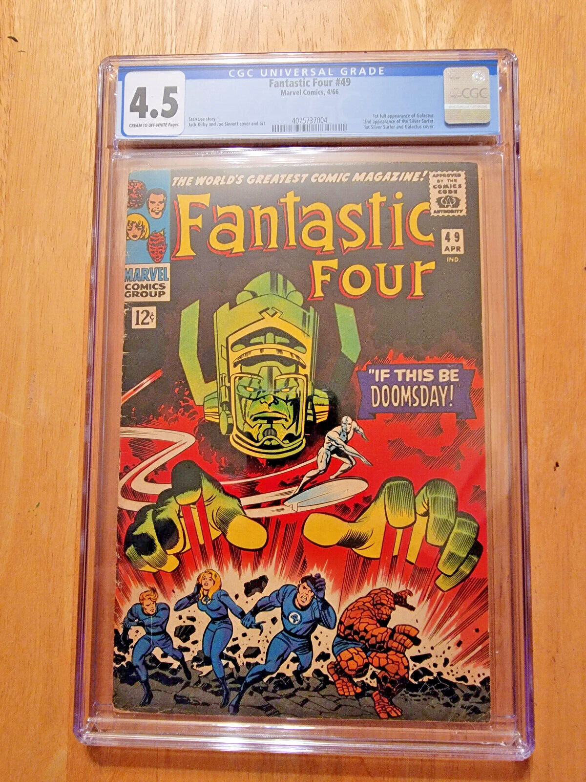 FANTASTIC FOUR  49  CGC 45 1ST FULL APP GALACTUS 2ND APP SILVER SURFER 1964