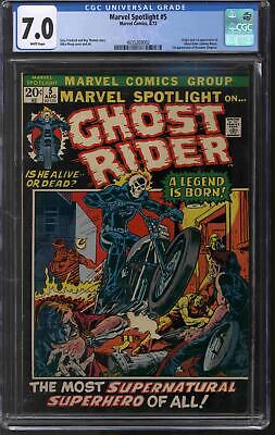 Marvel Spotlight 5 CGC 70 W Origin  1st appearance of Ghost Rider