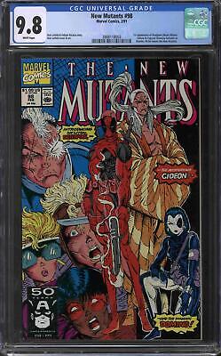 New Mutants 98 CGC 98 W 1st appearance  cover of Deadpool