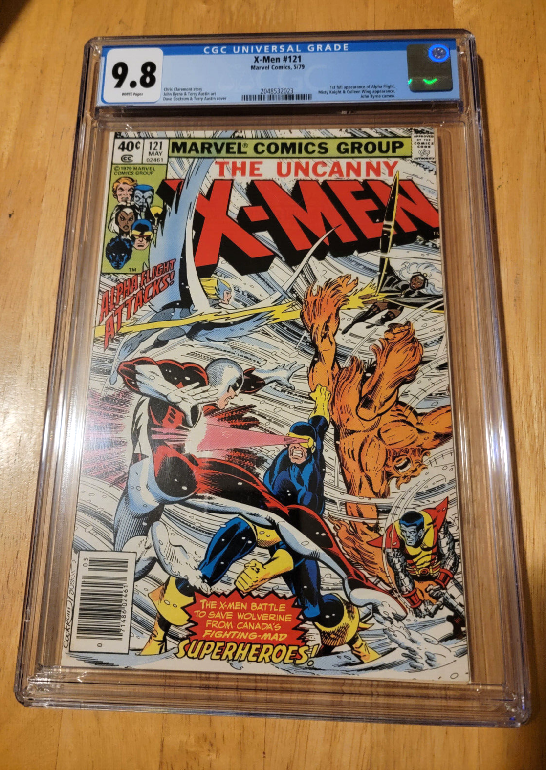 XMEN 121 CGC 98 WHITE PAGES  1ST FULL APP ALPHA FLIGHT 1979  NEWSSTAND