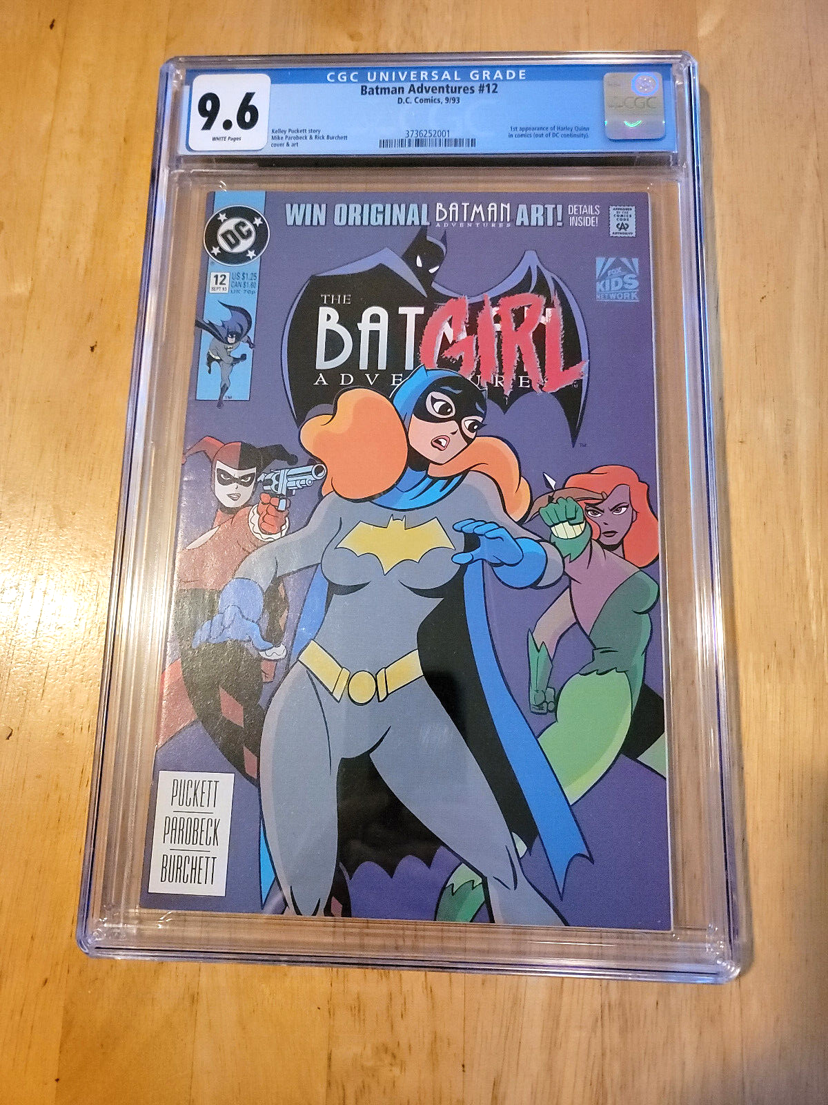 BATMAN ADVENTURES 12  CGC 96 WHITE PAGES  1993 1ST APPEARANCE HARLEY QUINN