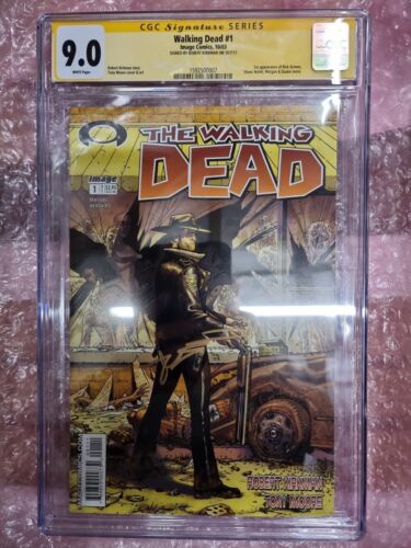 THE WALKING DEAD 1 Image 2003 CGC 90 Signed by Robert Kirkman 