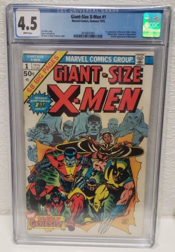 Giant Size Xmen 1 1ST Appearance New XMen 2ND Wolverine 1975 Cgc 45 WPgs