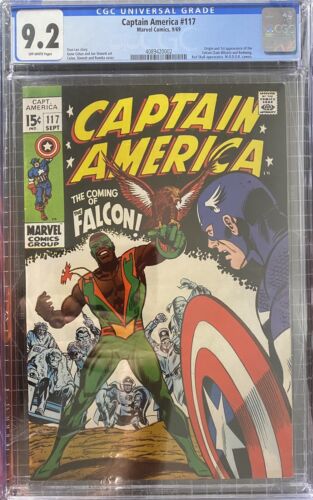 CAPTAIN AMERICA 117 CGC 92 ORIGIN1ST APP OF FALCON