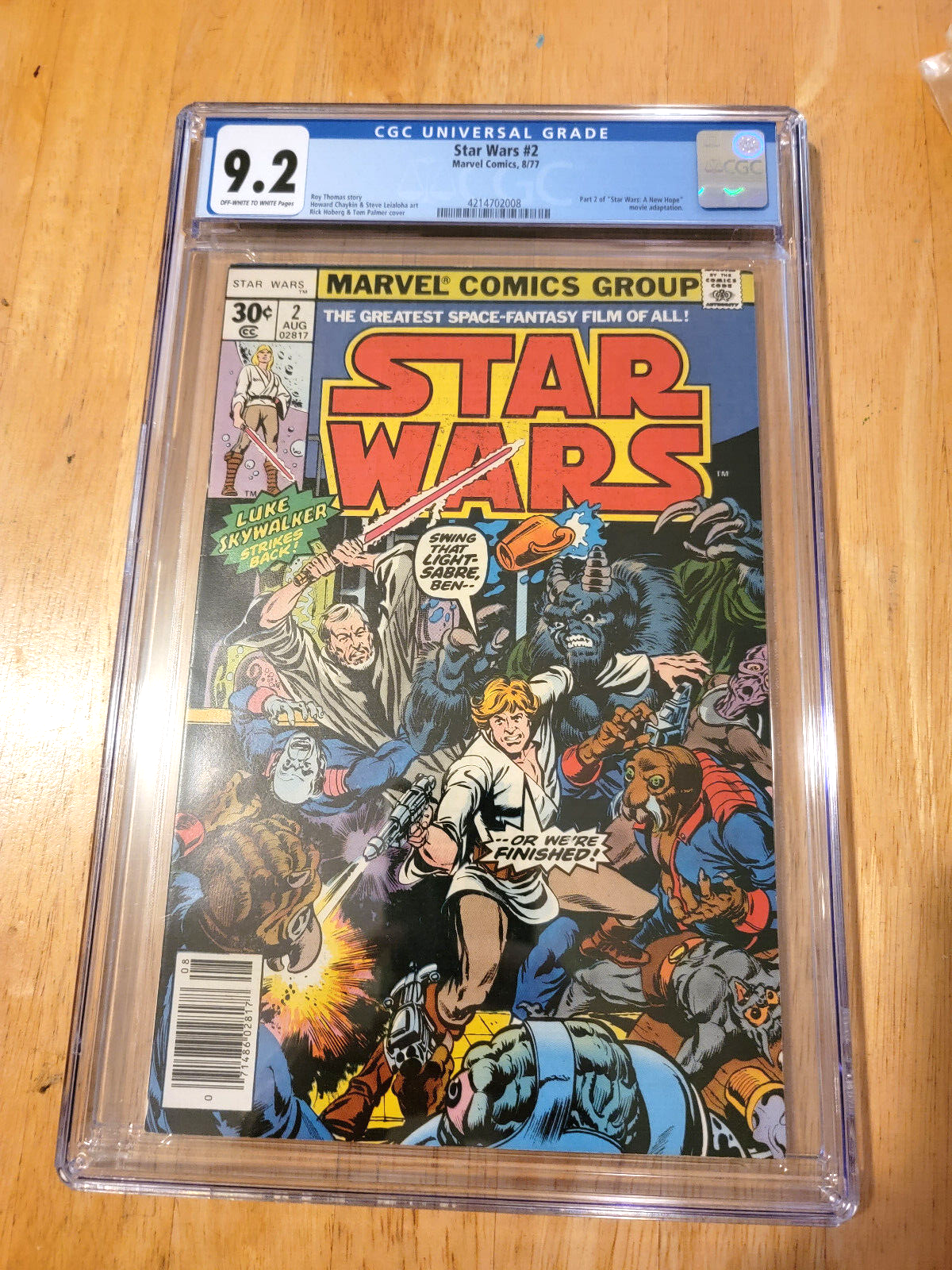 STAR WARS 2 1977 1ST APPEARANCE HAN SOLO  CHEWBACCA CGC 92