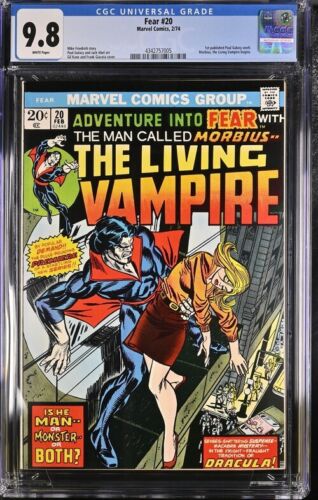 FEAR 20 CGC 98 W KEY MORBIUS 1972 RARE IN CGC 98 ONLY 36 EXIST