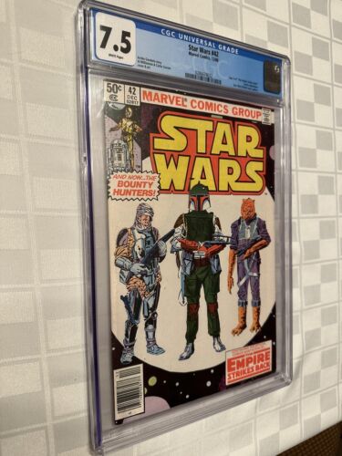 Star Wars 42 CGC 75 Marvel Comics Newsstand Edition not pressed