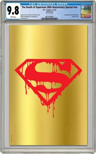 DEATH OF SUPERMAN 30TH ANNIVERSARY Gold Foil CGC 98  Limited 300 PreOrder