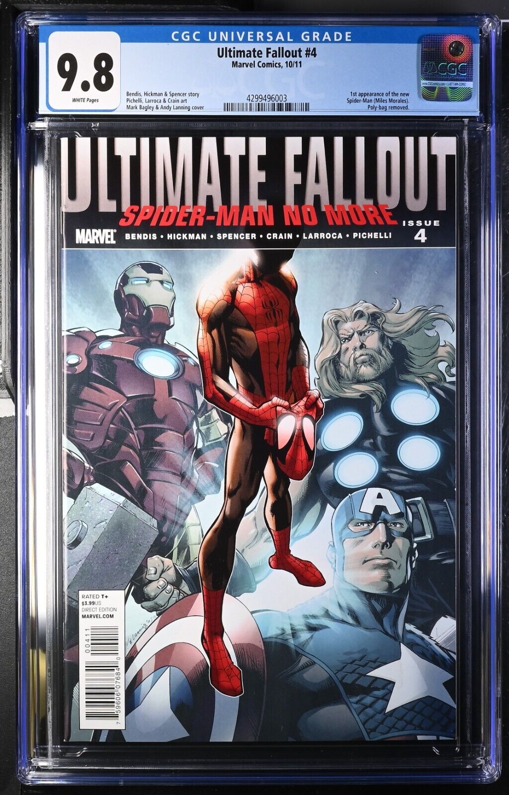 Ultimate Fallout 4 1st Print CGC 98 Absolutely Stunning 1st App Miles Morales