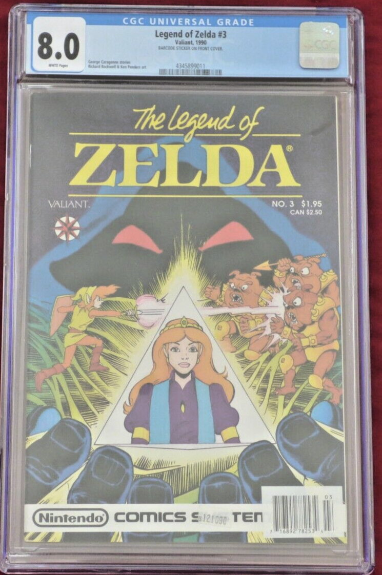 Legend of Zelda 3 CGC 80 NES Nintendo Comics Low POP RARE Valiant 1990 1st