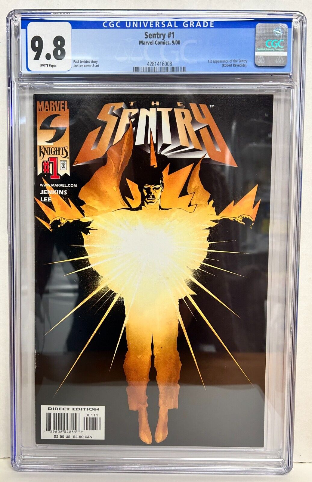 MARVEL 2000 THE SENTRY CGC 98 NMMT1st app Sentry  BonusSENTRY 1 2005