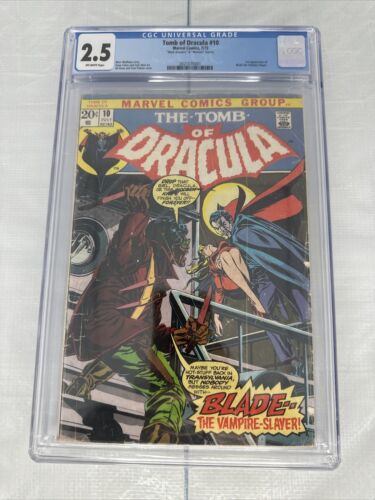 TOMB OF DRACULA 10 1973 CGC 25 MARK JEWELERS MENNEN INSERT HTF RARE