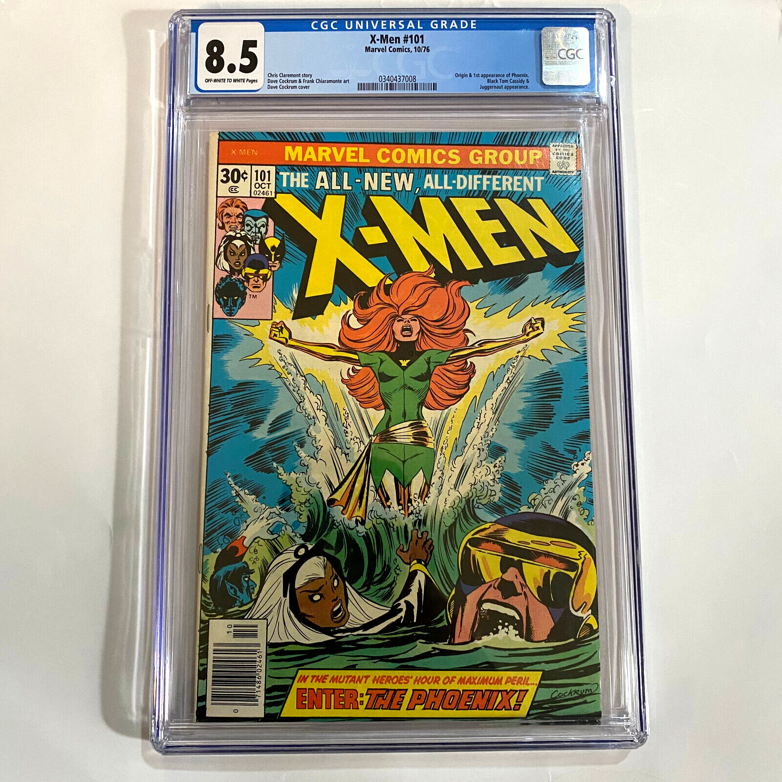 XMEN 101 CGC 85 1ST APPEARANCE PHOENIX 1976 CLAREMONT UNCANNY OWW