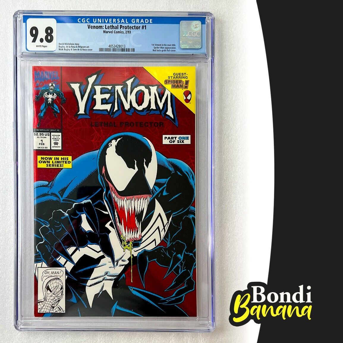 Marvel Comics Venom Lethal Protector Issue 1 Mark Bagley Art CGC 98 Key Comic